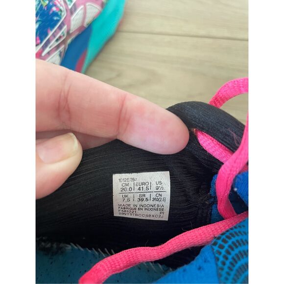 ASICS Gel-Nimbus 24 Running Shoes Women 9.5 Multi Tropical‎ Print Streetwear Y2K - Picture 10 of 11